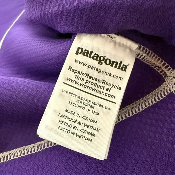 Patagonia Women's W's Classic Retro-X Jacket Medium Vintage Design Cream Purple